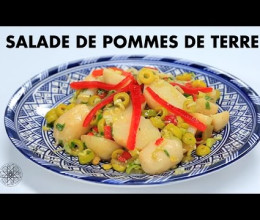 Salade de pommes de terre aux olives et aux poivrons