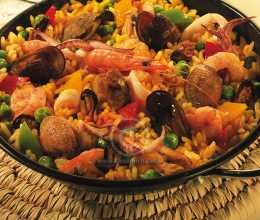 Paella aux fruits de mer