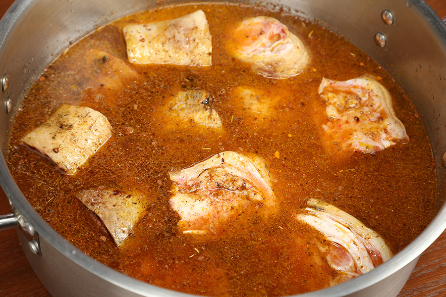 Recette Pieds de veau à la façon de Choumicha
