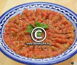 Salade de tomate et poivron grillés