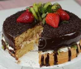 Sponge cake aux fruits