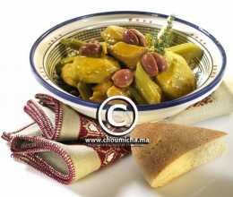 Tajine de cardons et d'artichauts