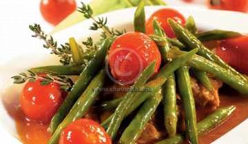 Tajine d'agneau aux haricots verts