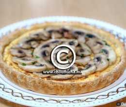 Tarte au fromage Ricotta et aux champignons