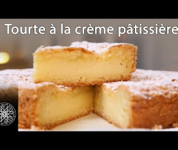 Tourte à la crème pâtissière - Gâteau Basque